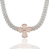 Baguette Cuban Cross Chain