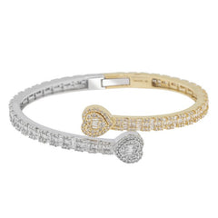 Diamond Heart Bangle