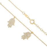 Diamond Hamsa Necklace
