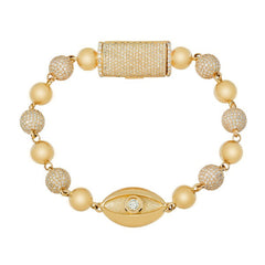 Evil Eye Diamond Ball Bracelet