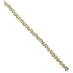 Canary Yellow Heart Bracelet