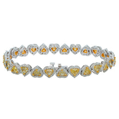 Canary Yellow Heart Bracelet