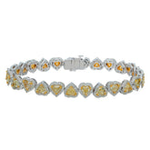 Canary Yellow Heart Bracelet