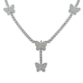 Diamond Butterfly Necklace