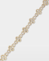 Infinity & Clover Diamond Link Bracelet