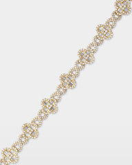 Infinity & Clover Diamond Link Bracelet
