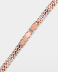 ID Cuban Link Diamond Bracelet