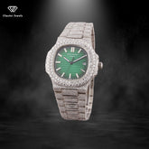 Moissanite Watch Automatic Hip Hop Iced Out Watch Sapphire Crystal Glass