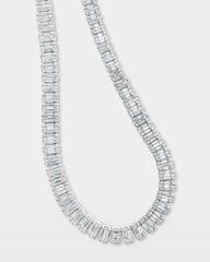 Baguette Diamond Tennis Necklace