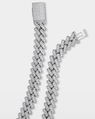 Channel Set Diamond Cuban Link Chain