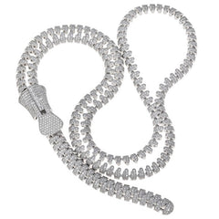 Diamond Zipper Necklace