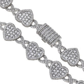 Diamond Infinity Heart Necklace
