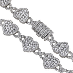 Diamond Infinity Heart Necklace