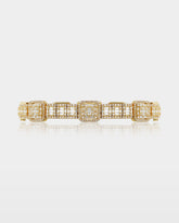 Mixed Cut Square Link Diamond Bracelet