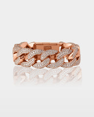 Diamond Cluster Cuban Link Bracelet