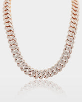Gold Diamond Cuban Link Chain