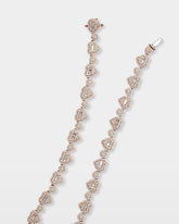 Heart & Circle Diamond Link Chain