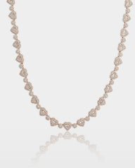 Heart & Circle Diamond Link Chain