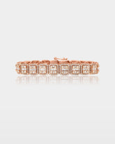 Square Link Diamond Bracelet