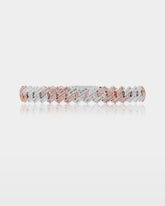 Two-Tone Miami Cuban Link Diamond Bracelet Small