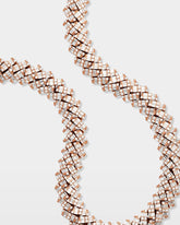 Two Row Diamond Cuban Link Chain