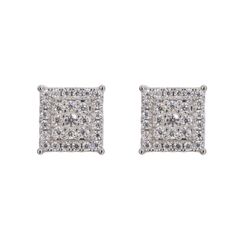 Square chandelier VVS Moissanite Daimond Earrings