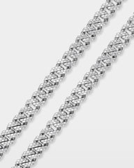 Two Row Baguette Diamond Miami Cuban Link Chain