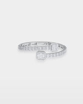 Cushion Halo Diamond Bangle