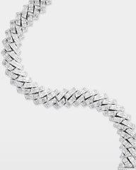 Diamond Baguette Cuban Link Bracelet