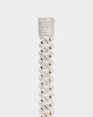 Diamond Baguette Cuban Link Bracelet