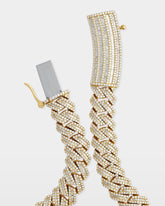 Gold Diamond Cuban Link Chain