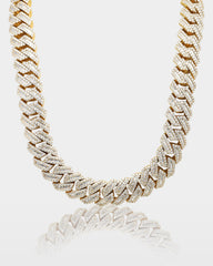 Gold Diamond Cuban Link Chain