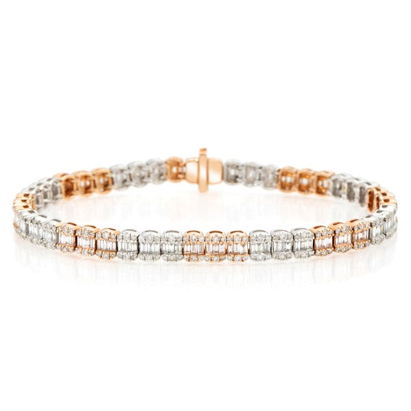 Diamond Two Tone Bracelet