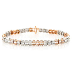 Diamond Two Tone Bracelet