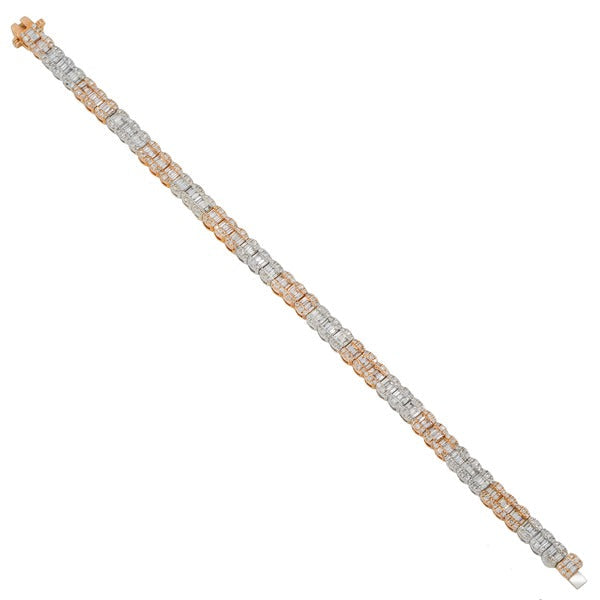 Diamond Two Tone Bracelet