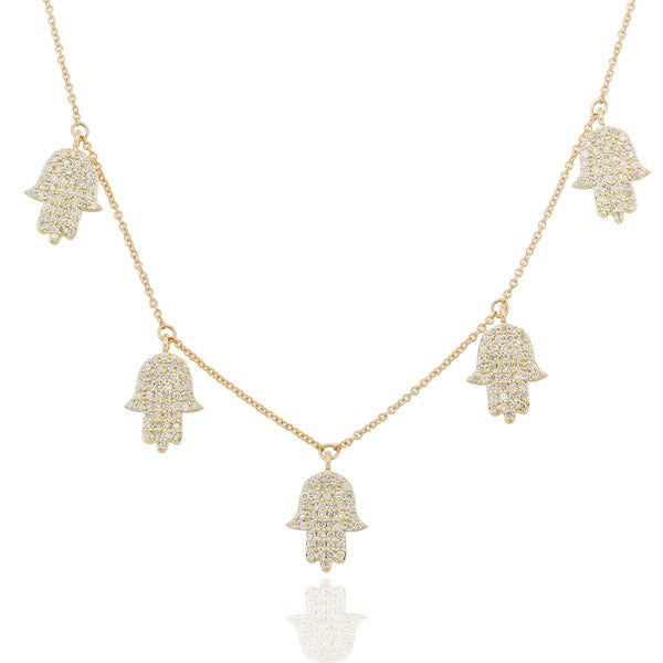 Diamond Hamsa Necklace