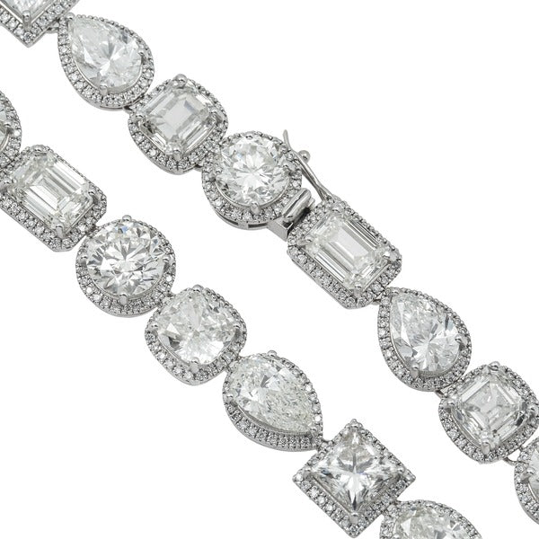 Multi Shape Diamond Necklace