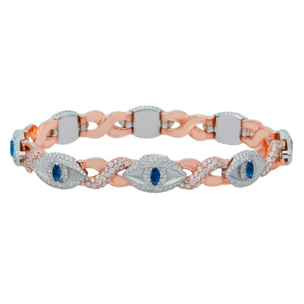 Infinity Evil Eye Diamond Bracelet