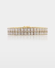 Double Row Diamond Tennis Bracelet