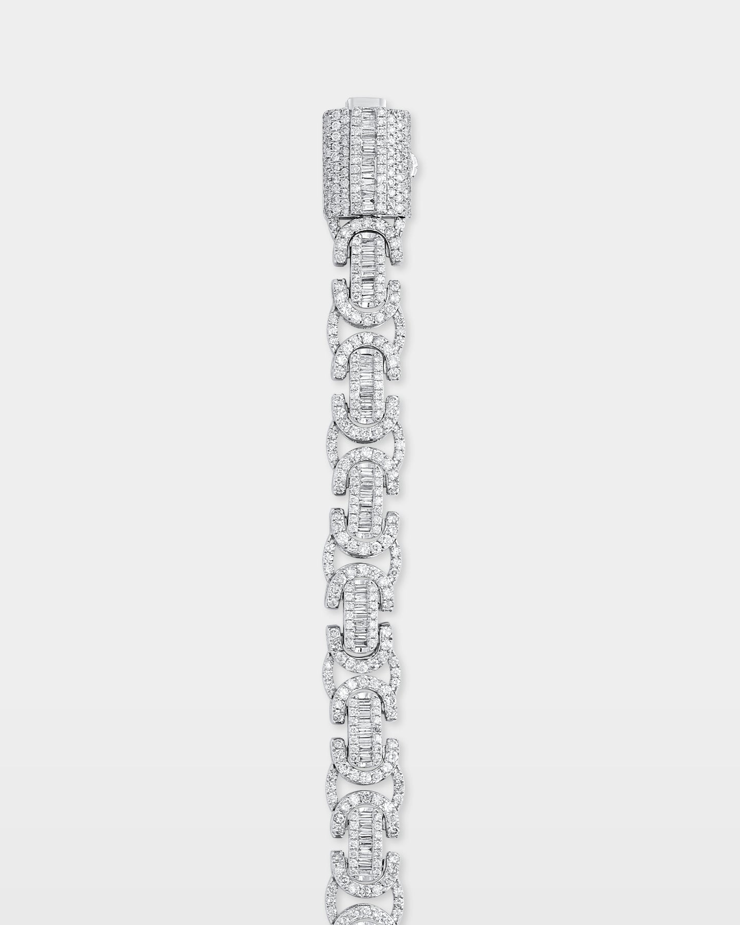 Sculpted Diamond Link Bracelet