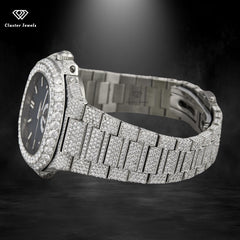 Moissanite Watch Automatic Hip Hop Iced Out Bust Down Watch For Men