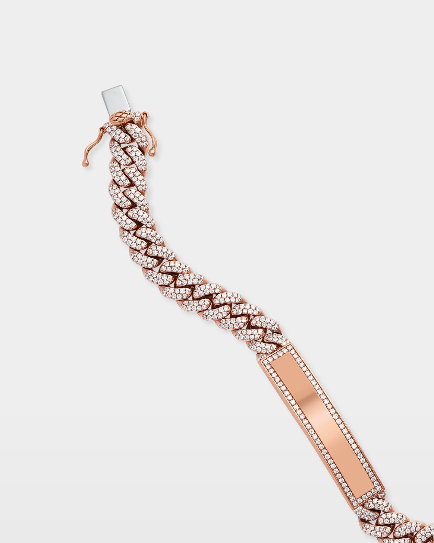 ID Cuban Link Diamond Bracelet