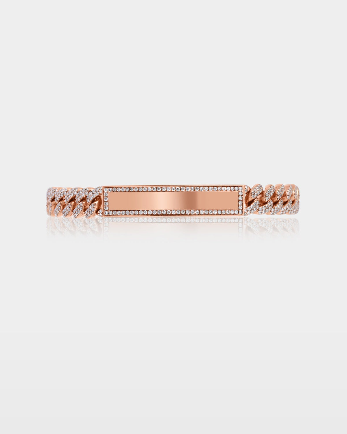 ID Cuban Link Diamond Bracelet