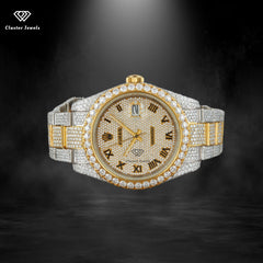 Luxuries Moissanite Watch Rapper Bust Down Hip Hop Iced Out Watch