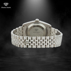 Hip Hop Iced Out Moissanite Watch For Rapper Stainless Steel Watch For Men