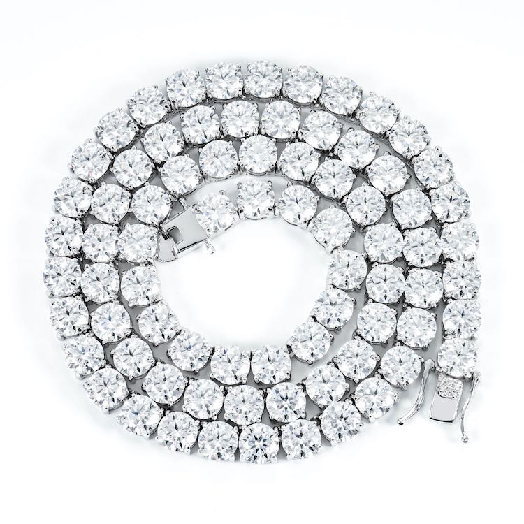 5MM Moissanite Tennis Chain 14K Gold
