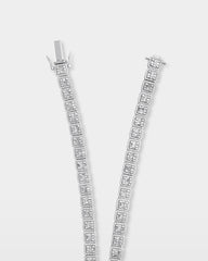 Baguette & Round Diamond Chain