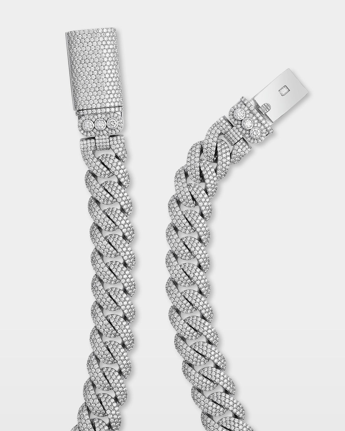Cluster Diamond Cuban Link Chain