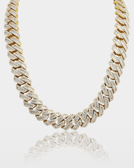 Trapezoid Diamond Cuban Link Chain