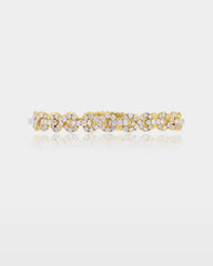 Gold Infinity Rolo Diamond Link Bracelet